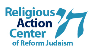 Religious Action Center of Reform Judaism logo, with "Chai" in Hebrew