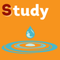 Image Description: "Study" written above a droplet of water falling into a ripple effect